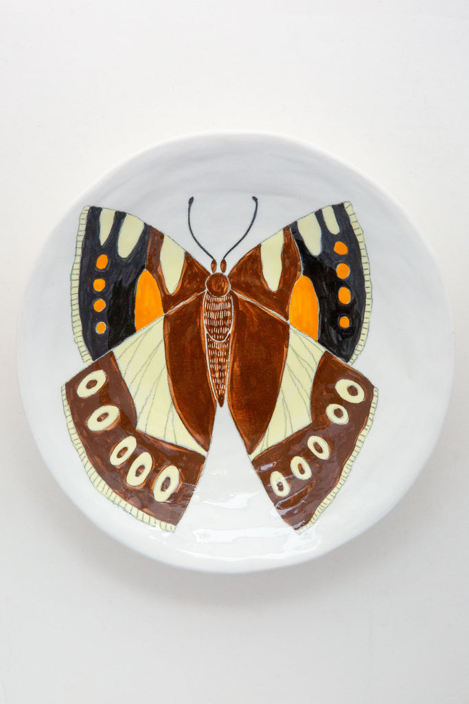 Butterfly Medium Plate-White