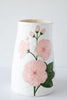 Flowers Large Vase-White