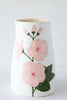 Flowers Large Vase-White