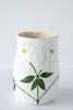 Flower Medium Vase-White