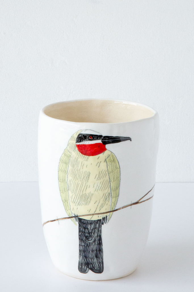 Bird Small Vase-White