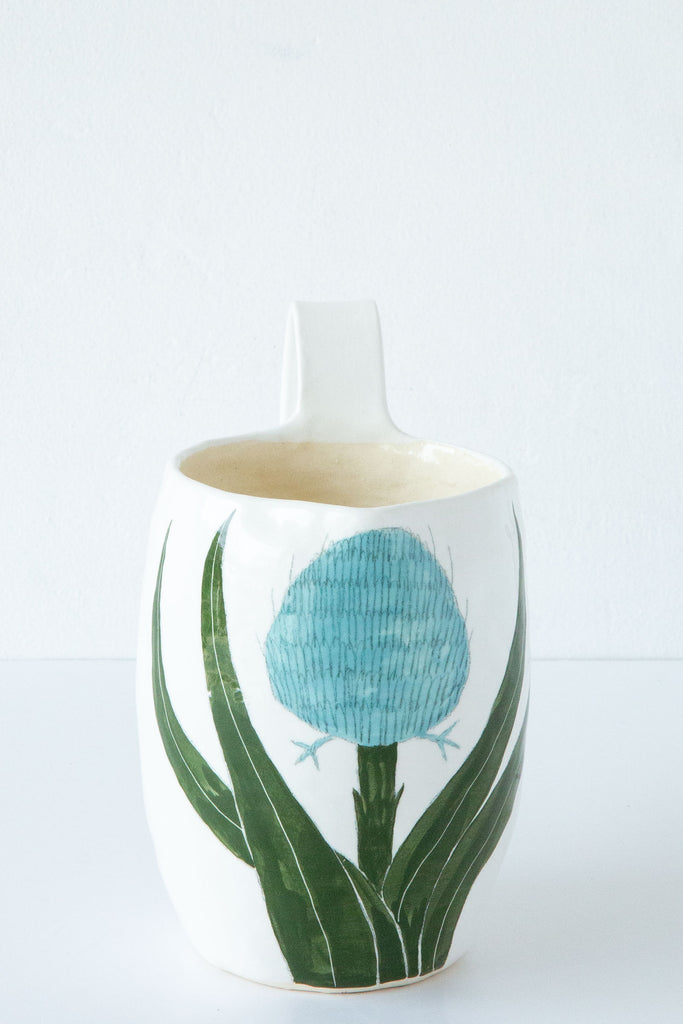 Flower Pitcher-White