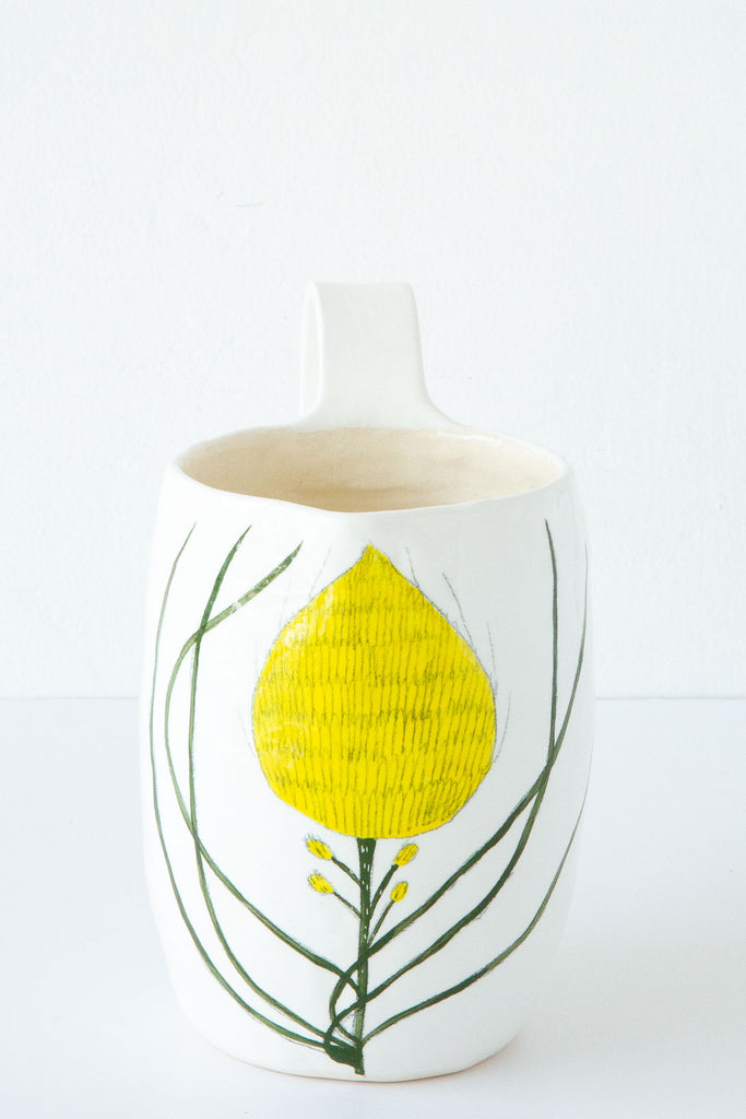 Flower Pitcher-White