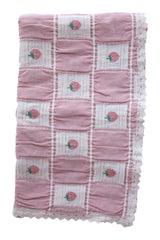 Strawberry Patchwork Baby Blanket