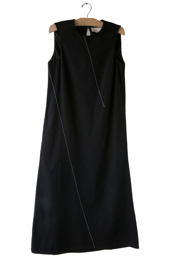 Diagonal Denim Dress