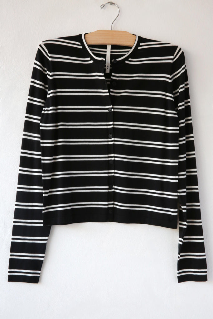 Striped Pima Cardigan