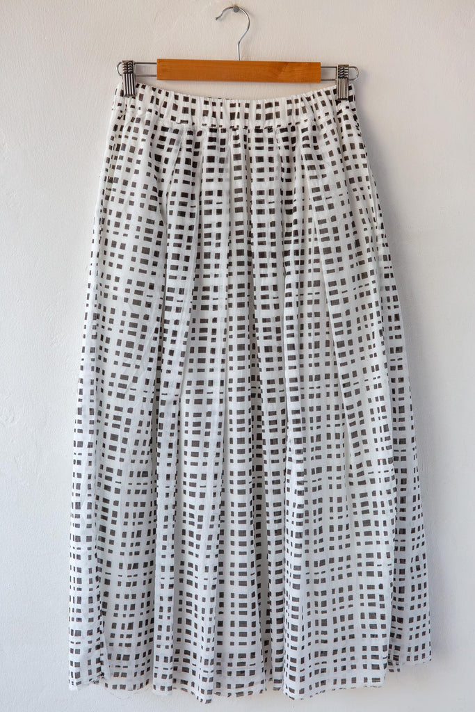 Joyce Voile Check Skirt