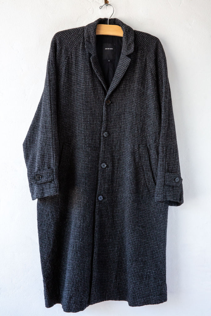 Wool Gauze Houndstooth Coat