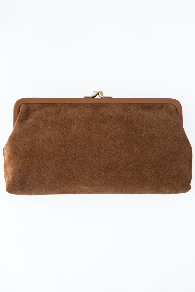 Suede Donna Clutch