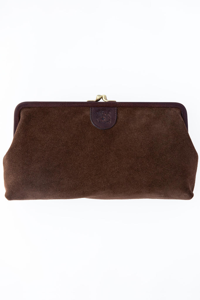 Suede Donna Clutch