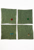 Insect Emb Cocktail Napkins