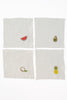 Fruit Emb Cocktail Napkins