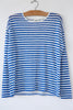 Tarika Linen Stripe L/S Tee
