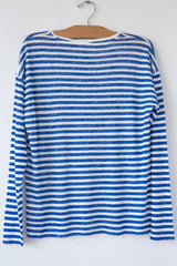Tarika Linen Stripe L/S Tee