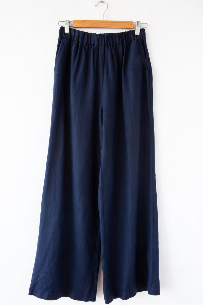 Wide Leg Linen Trouser
