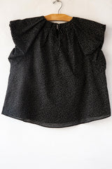 Polka Dot Ruffle Top