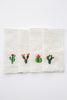 Cactus Emb Cocktail Napkins