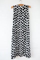 Sleeveless Dot Midi
