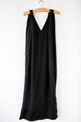 Knotted Linen Maxi Dress
