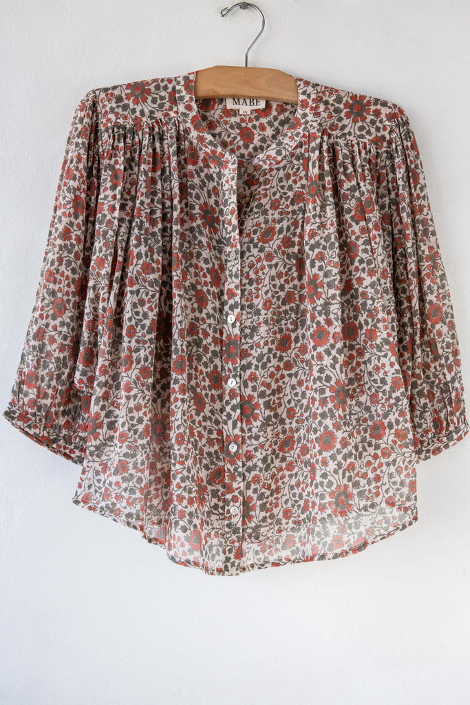 Della Print LS Top