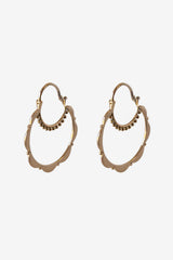 Pia Hammered Hoops