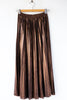 Metallic Pleat Skirt