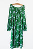 Big Flower Boatneck Dress