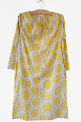 Liberty Sunflower Bell Slv Dress