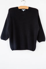 Cashmere 3/4 Slv Crew