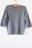 Cashmere 3/4 Slv Crew