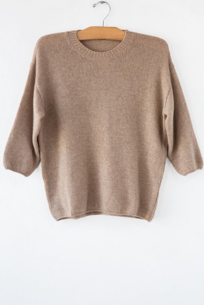 Cashmere 3/4 Slv Crew