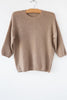 Cashmere 3/4 Slv Crew
