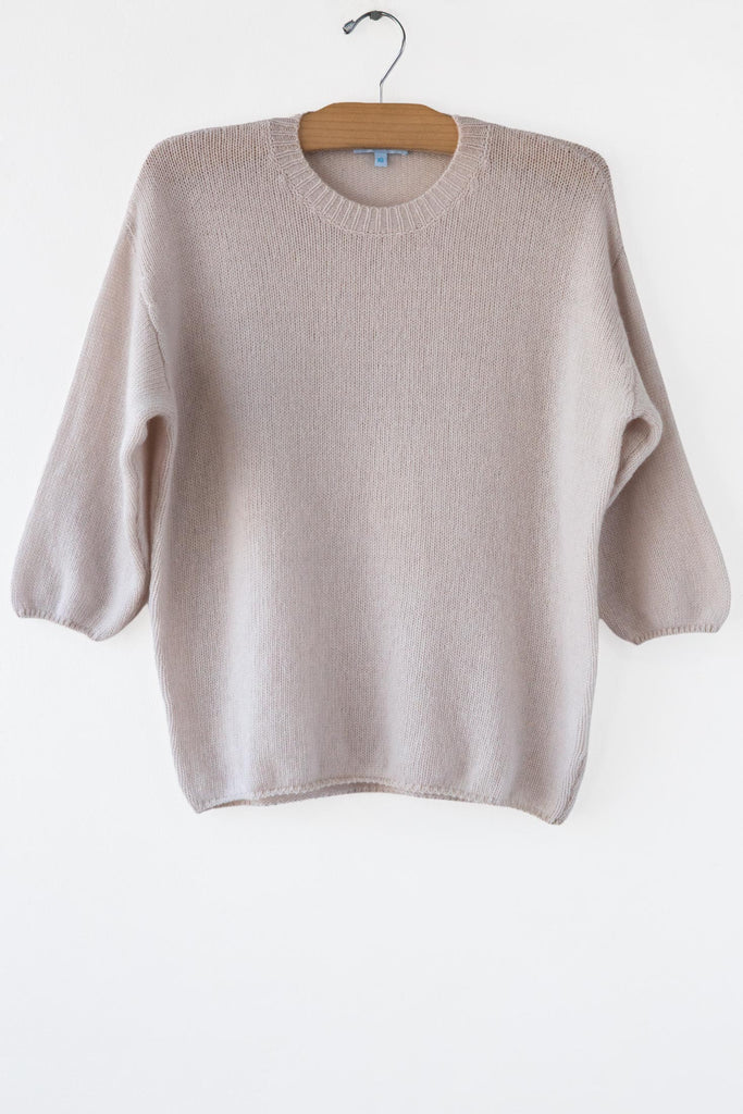 Cashmere 3/4 Slv Crew