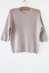 Cashmere 3/4 Slv Crew