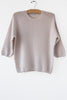 Cashmere 3/4 Slv Crew