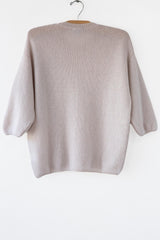 Cashmere 3/4 Slv Crew