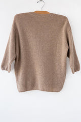 Cashmere 3/4 Slv Crew