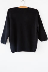 Cashmere 3/4 Slv Crew