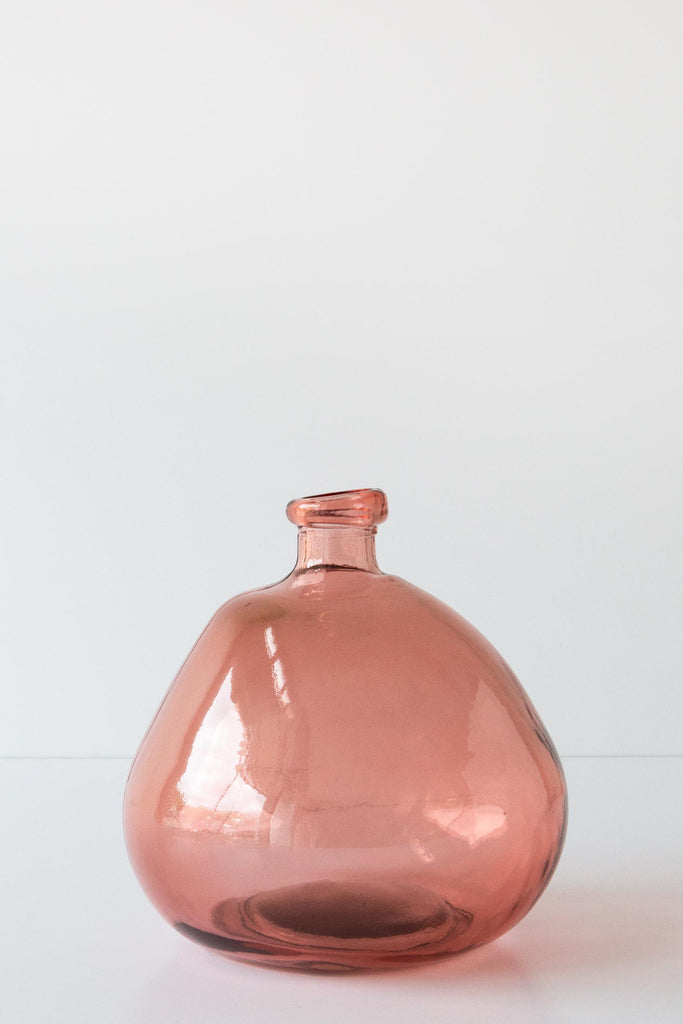 Round Blown Glass Vase
