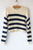 Striped Crop Sweater