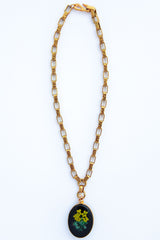 Cloche Double Pendant, Wide Chain