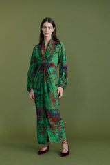 Landscape Silk Gather Dress