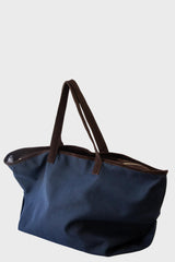 Canvas/Seersucket Zip Tote