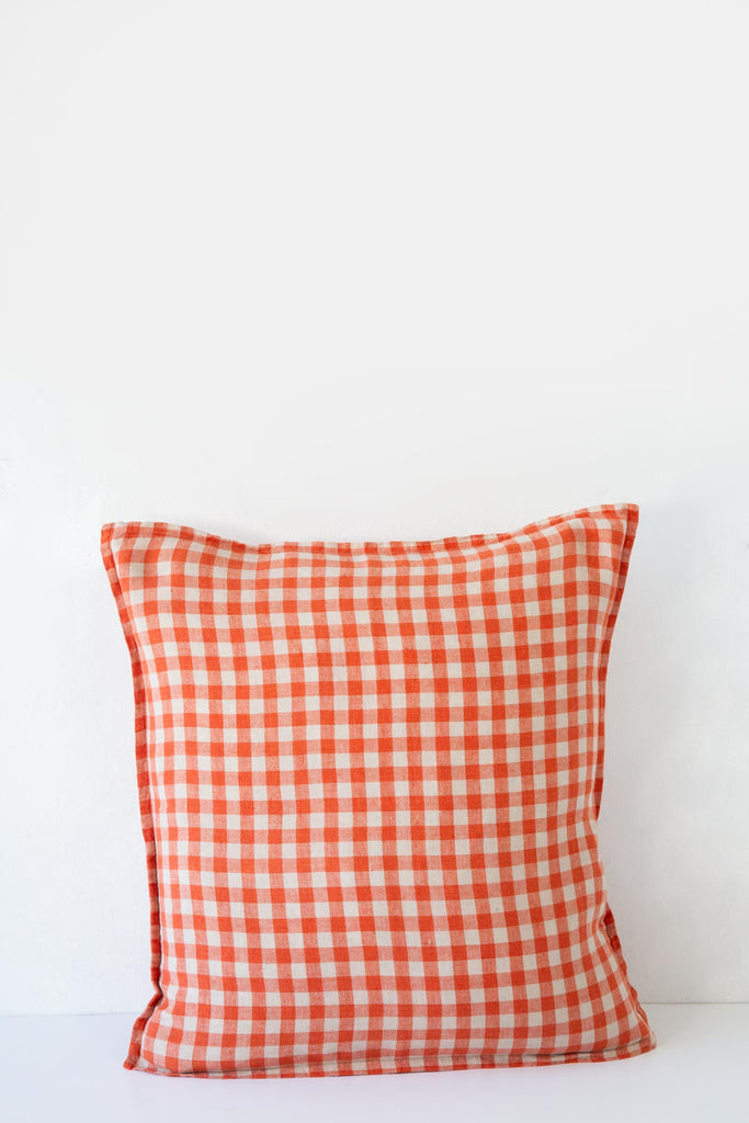 Linen Gingham Cushion