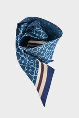 Silk Flower Thin Scarf