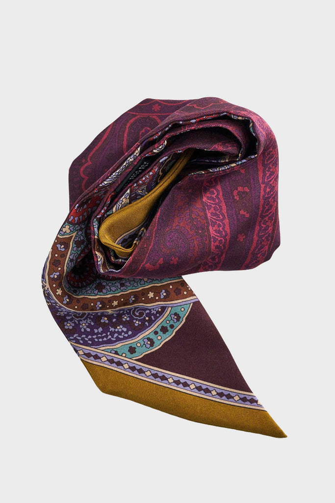 Silk Paisley Thin Scarf