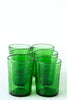 Flared Water Glass Green