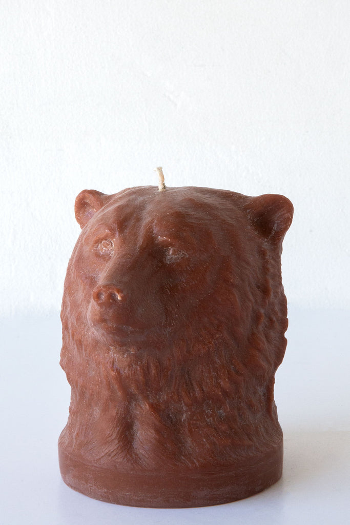 Bear Head Candle