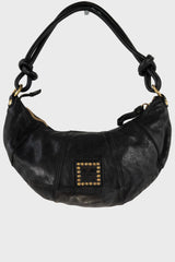 Sole Stud Crescent Bag