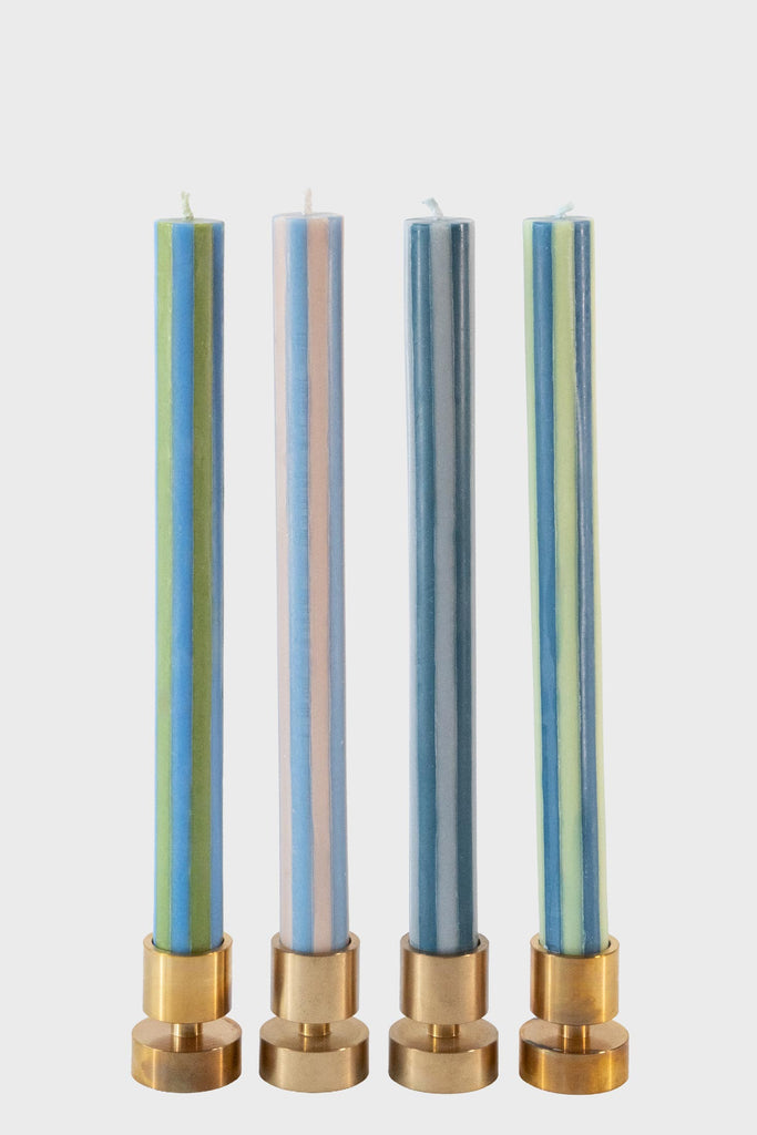 Stripe Taper Candlesticks